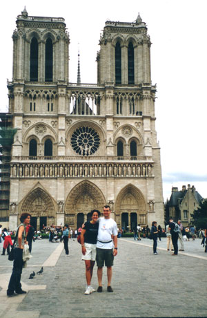 Caterina and Alessandro at Notre Dame